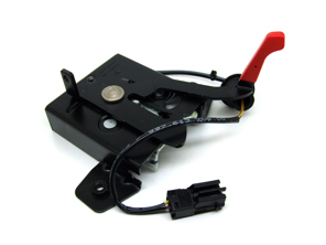 Front bonnet lock fix to body panel (lower part). Porsche 987 Boxster / 987C Cayman / 997 - 99751105300, 99751105301